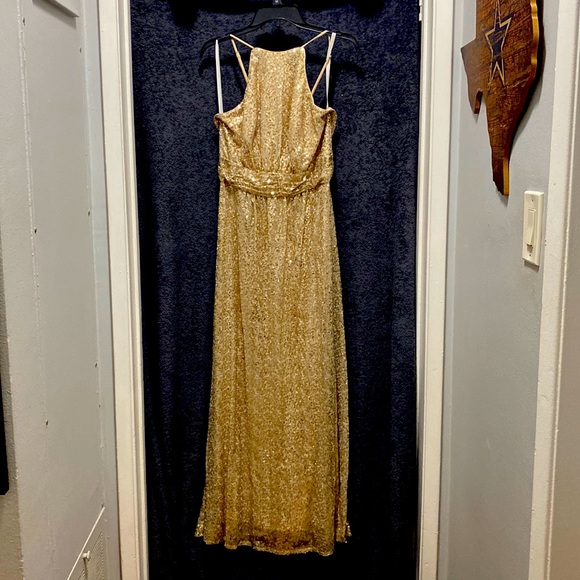 green emerald velvet dress Reagan Fitted Sequin Dress - Gold Metallic Treasure Box Sequin Knit – The  Islands main image 1
